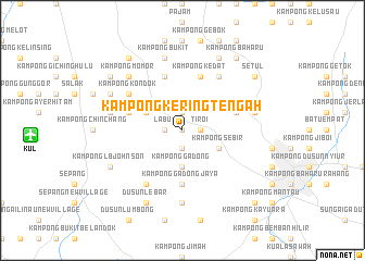 map of Kampong Kering Tengah