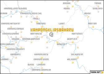 map of Kampong Klias Baharu