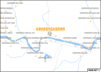 map of Kampong Koran