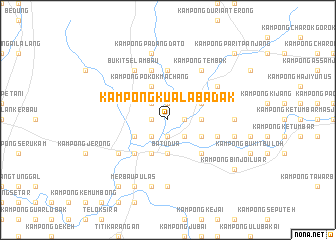 map of Kampong Kuala Badak