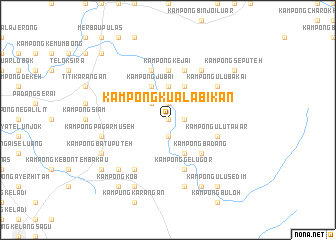 map of Kampong Kuala Bikan