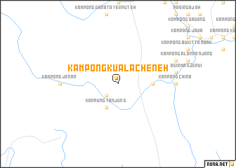 map of Kampong Kuala Cheneh