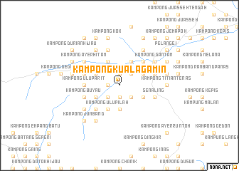 map of Kampong Kuala Gamin
