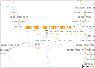 map of Kampong Kuala Gemencheh