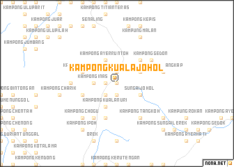 map of Kampong Kuala Johol