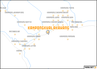 map of Kampong Kuala Kawang