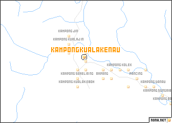 map of Kampong Kuala Kenau