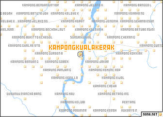 map of Kampong Kuala Kerak