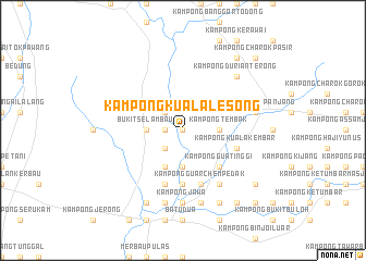 map of Kampong Kuala Lesong