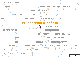 map of Kampong Kuala Mananam