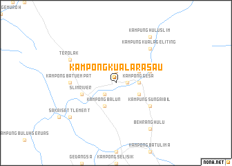 map of Kampong Kuala Rasau