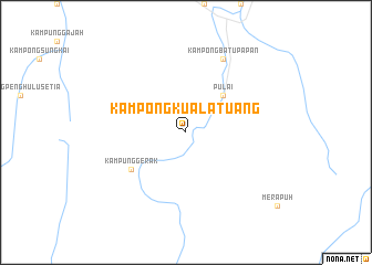 map of Kampong Kuala Tuang