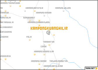 map of Kampong Kuang Hilir