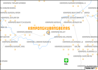 map of Kampong Kubang Beras