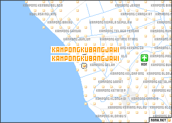map of Kampong Kubang Jawi