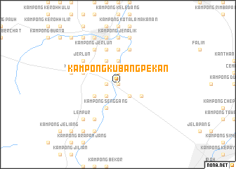 map of Kampong Kubang Pekan
