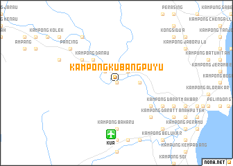 map of Kampong Kubang Puyu