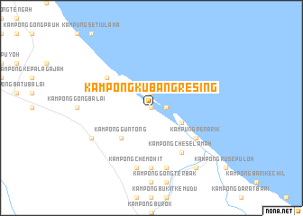 map of Kampong Kubang Resing