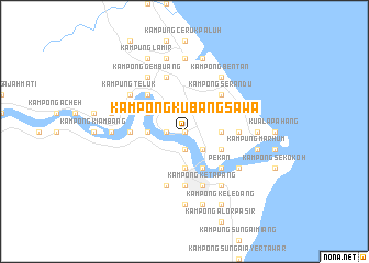 map of Kampong Kubang Sawa