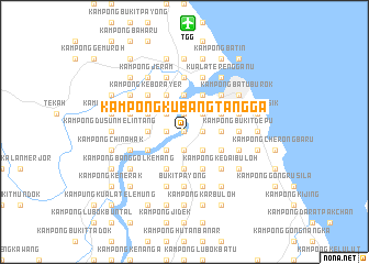 map of Kampong Kubang Tangga