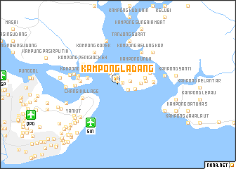 map of Kampong Ladang