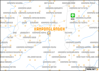 map of Kampong Landeh