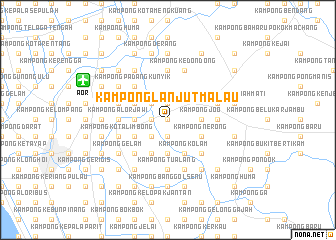 map of Kampong Lanjut Malau