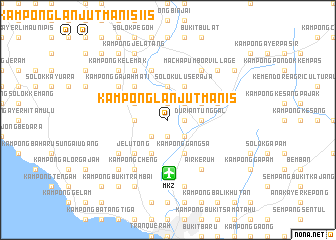 map of Kampong Lanjut Manis