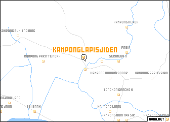 map of Kampong Lapis Jiden