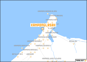 map of Kampong Lasak