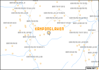 map of Kampong Lawen