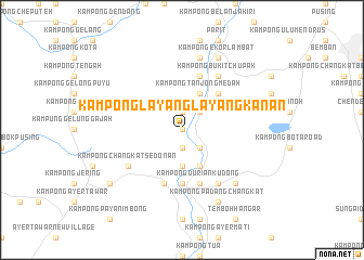 map of Kampong Layang Layang Kanan