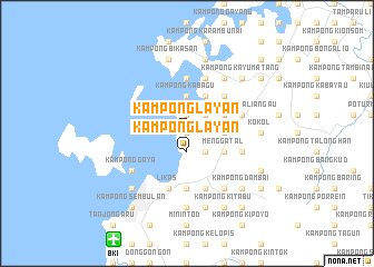 map of Kampong Layan