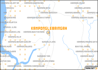 map of Kampong Lebai Ngah