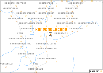 map of Kampong Lechar