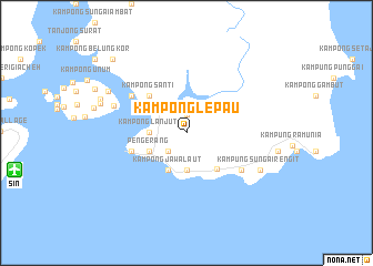 map of Kampong Lepau