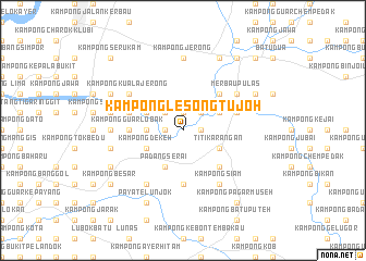 map of Kampong Lesong Tujoh