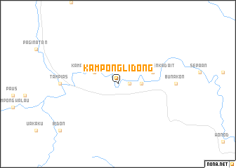 map of Kampong Lidong