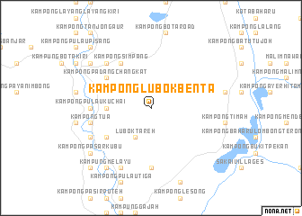 map of Kampong Lubok Benta