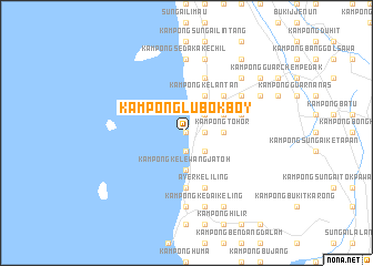 map of Kampong Lubok Boy