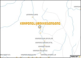 map of Kampong Lubok Kedondong