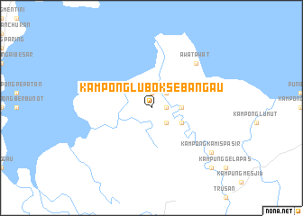 map of Kampong Lubok Sebangau