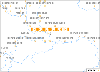 map of Kampong Malagatan