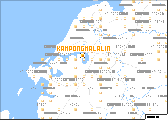 map of Kampong Malalin