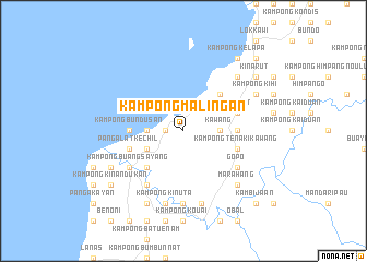 map of Kampong Malingan