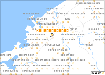 map of Kampong Mandap