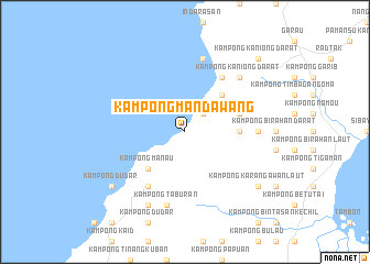 map of Kampong Mandawang