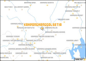 map of Kampong Manggol Setia