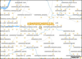 map of Kampong Manggol