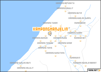 map of Kampong Manjelin